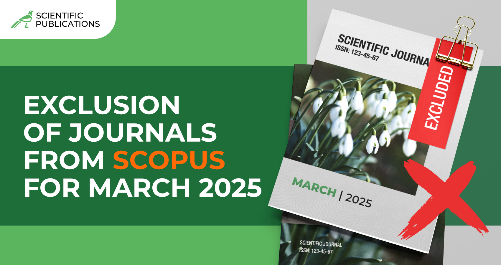 Exclusion of journals from Scopus for March 2025