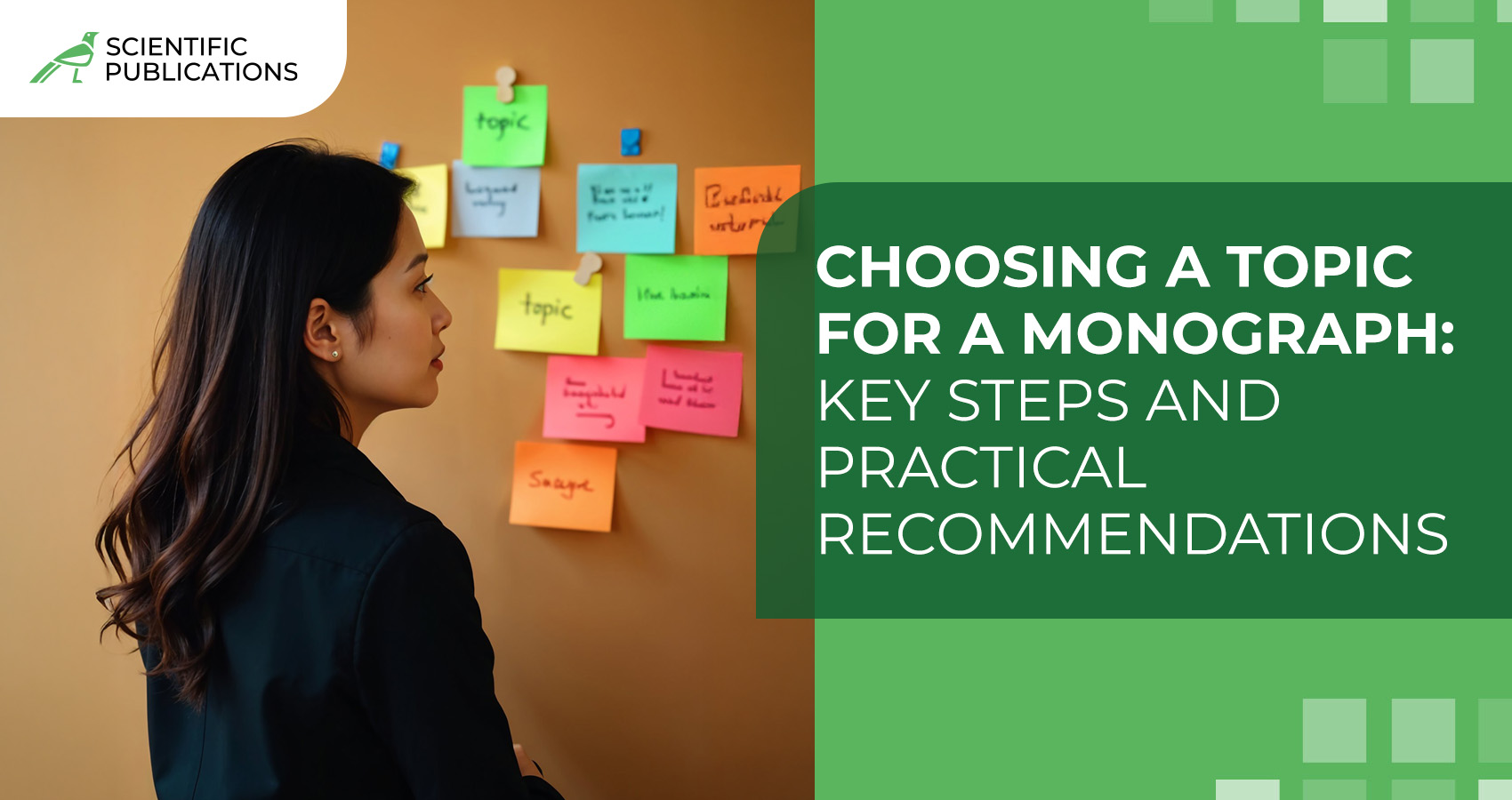 Choosing a topic for a monograph: key steps and practical recommendations