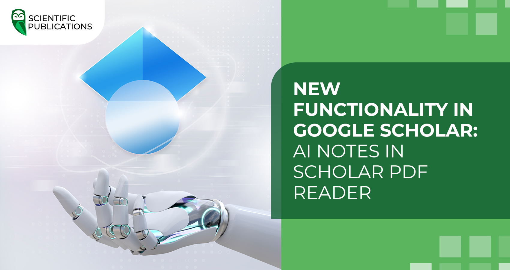 New functionality in Google Scholar: AI outlines in Scholar PDF Reader