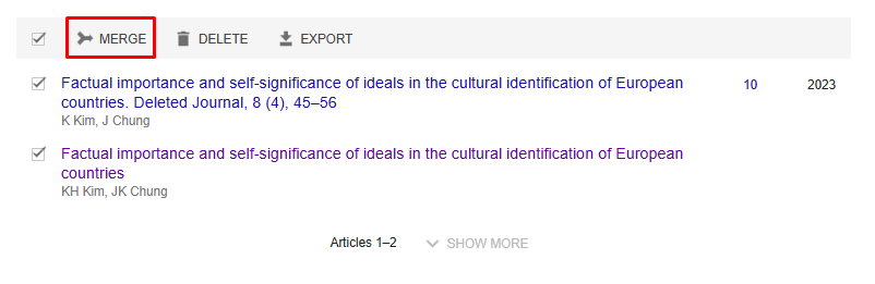 Google Scholar: How to merge articles and citations in your profile to improve visibility